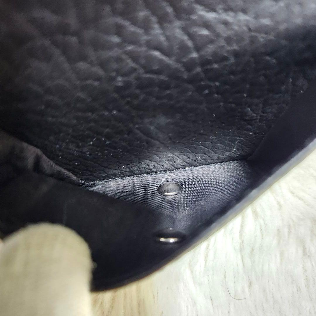 ✨未使用級　付属品完備✨マルジェラ　二つ折り　小銭入れ　ステッチ　カレンダー