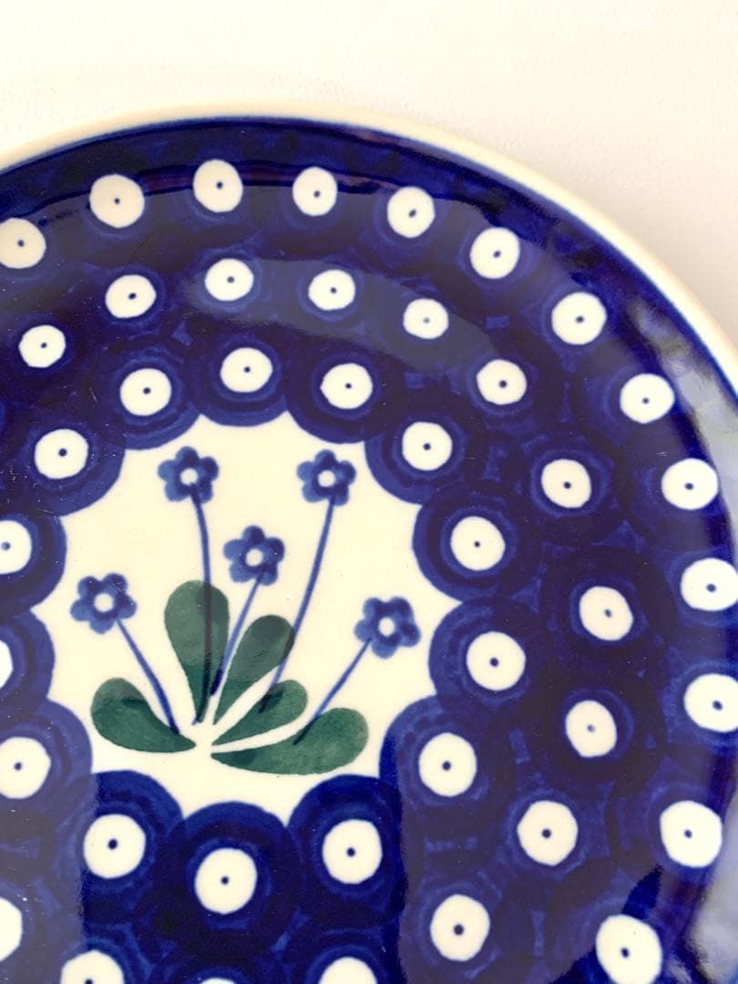 【CERAMIKA】花柄　円形皿　4枚セット