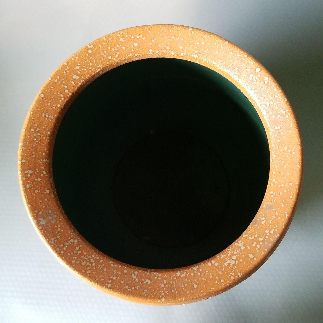 お値下げしました⤵信楽焼傘立て  草花紋 高さ４１cm