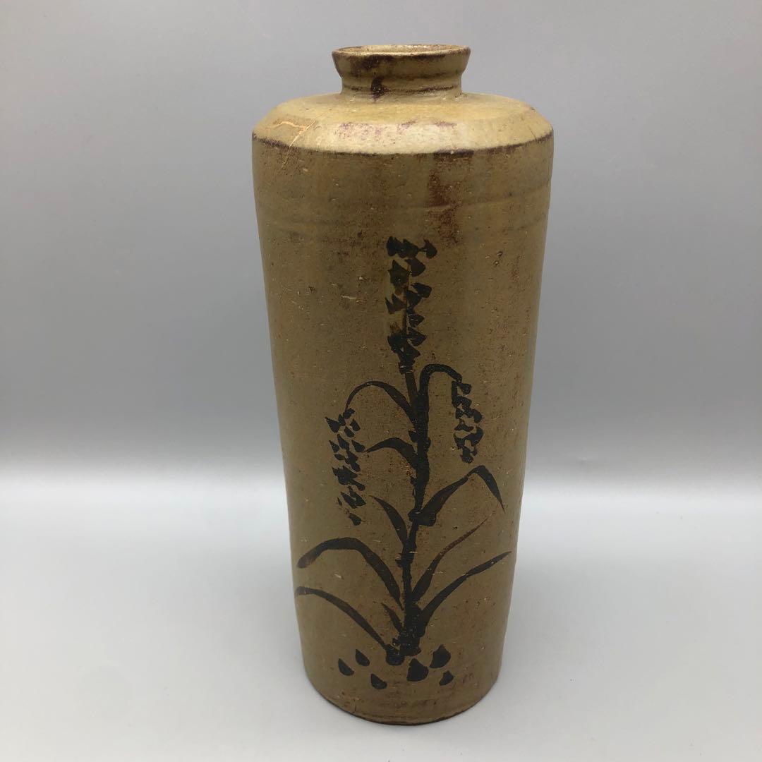 木箱入り絵高麗徳利酒器一輪挿し花瓶フラワーベース伝統工芸陶器ビンテージ置物