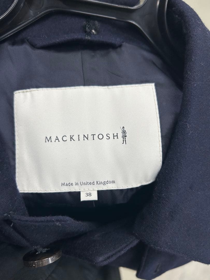 キ*ン様 MACKINTOSH ステンカラーコート 38 ネイビー　タグ付き未使
