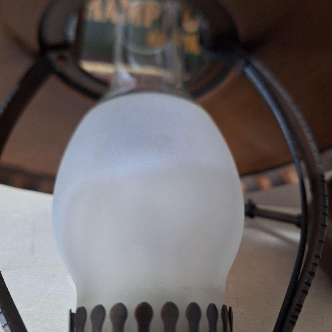 アンティーク調 オイルランプ型 ペンダントライト（ブロンズ）吊り下げ照明