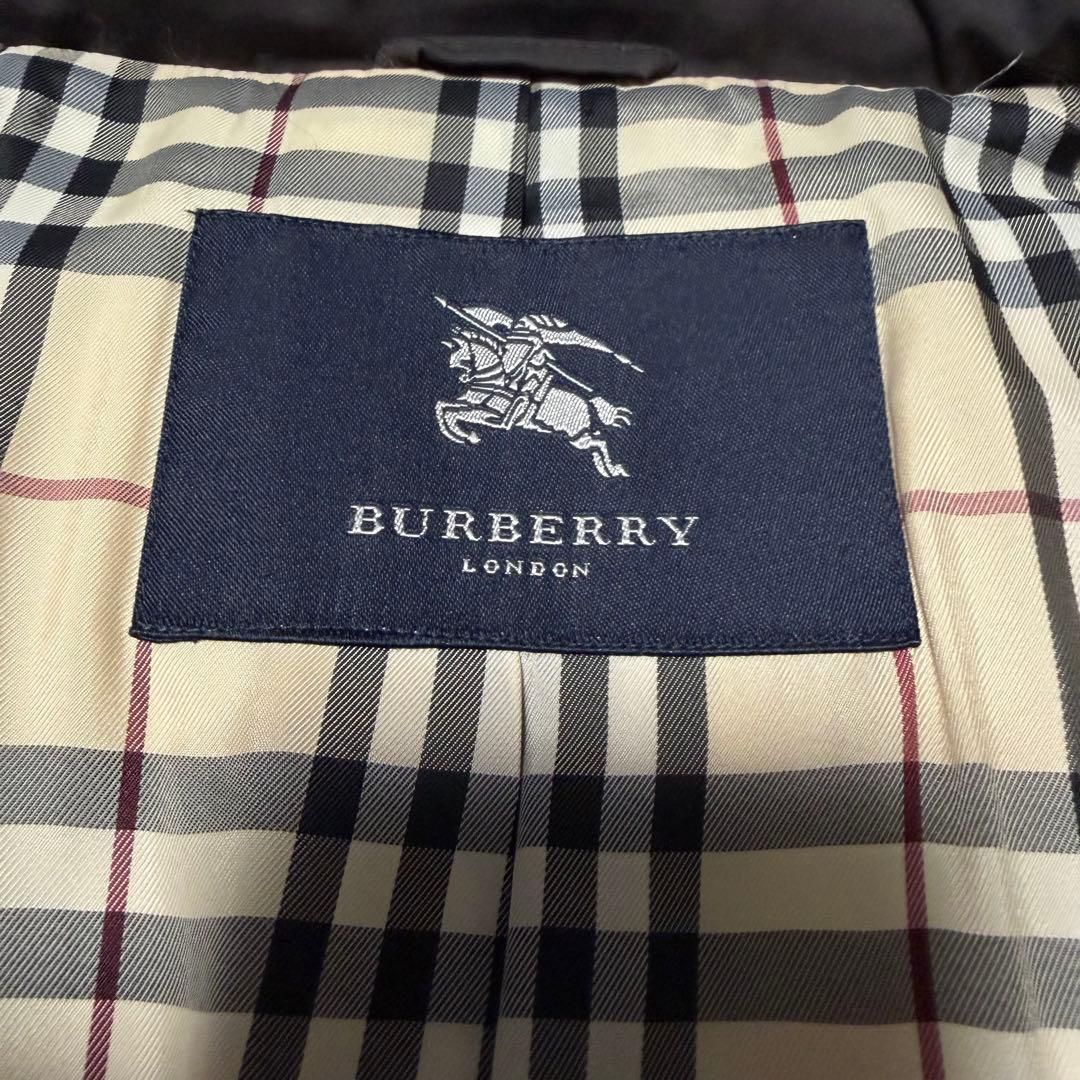 fi_fiバーバリーロンドン　ダウンコート　ファー　フード　ダーク