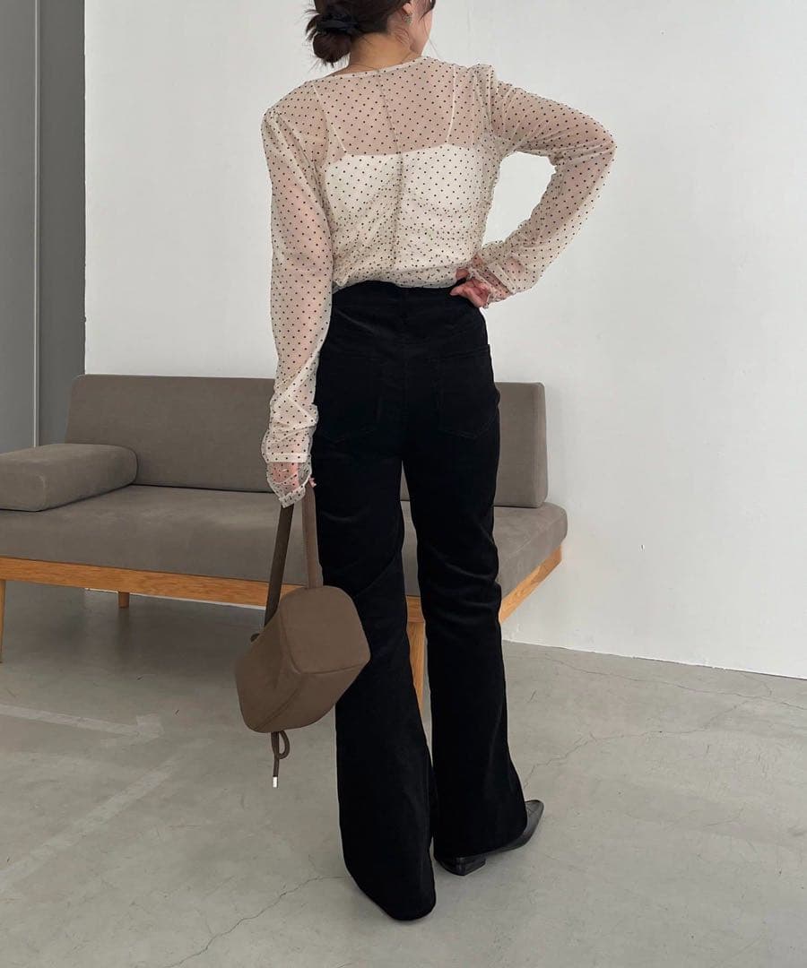 CAPRICIEUX LE'MAGE コーデュロイフレアパンツ 38