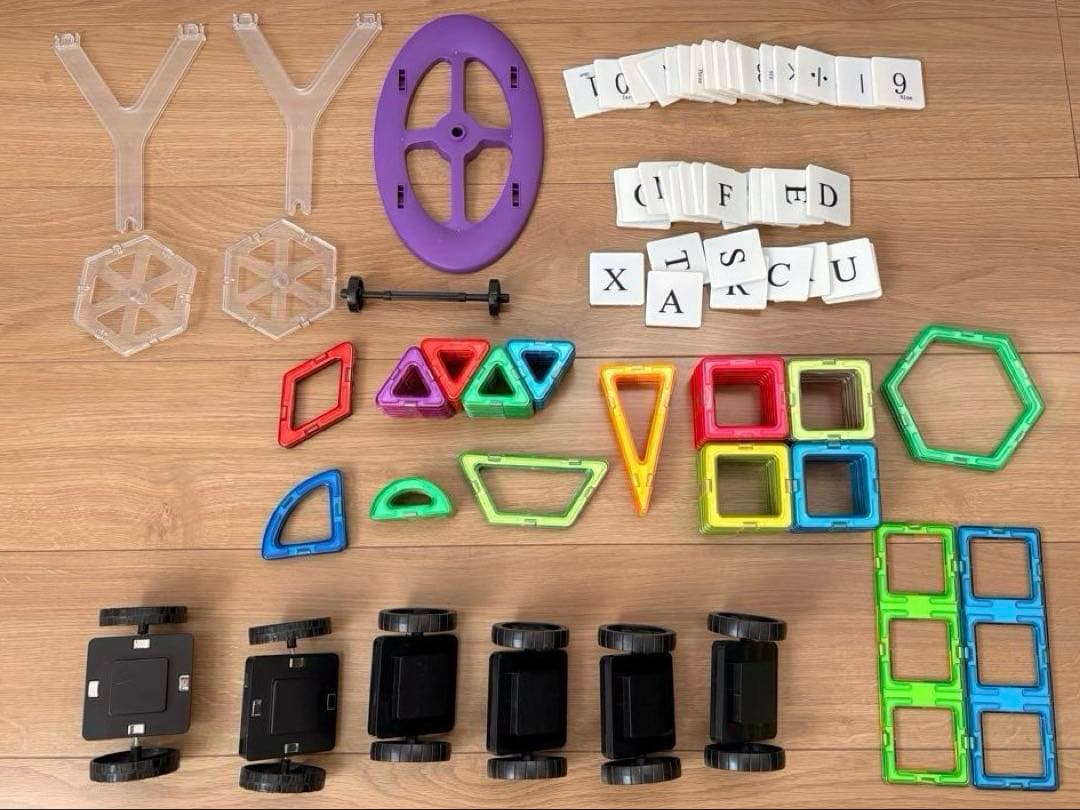 マグフォーマー 正規品106ピース ＋他ブロック77ピース　【合計183ピース】