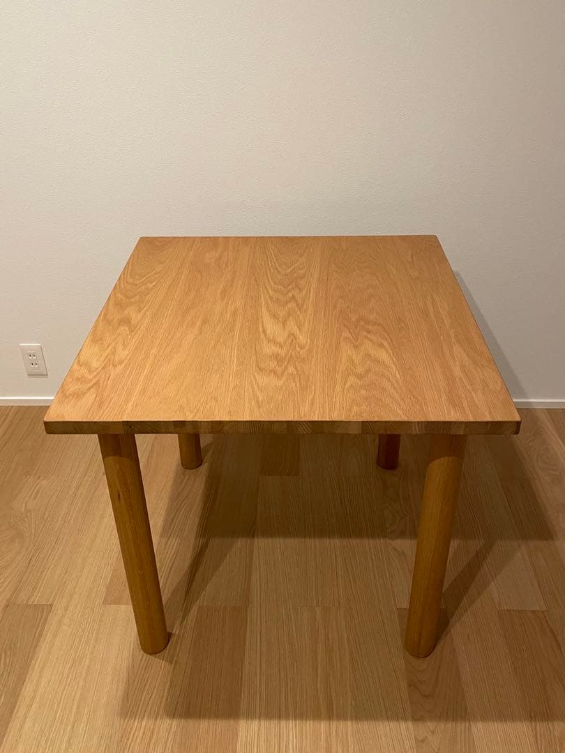 無印良品　木製テーブル 80×80cm オーク