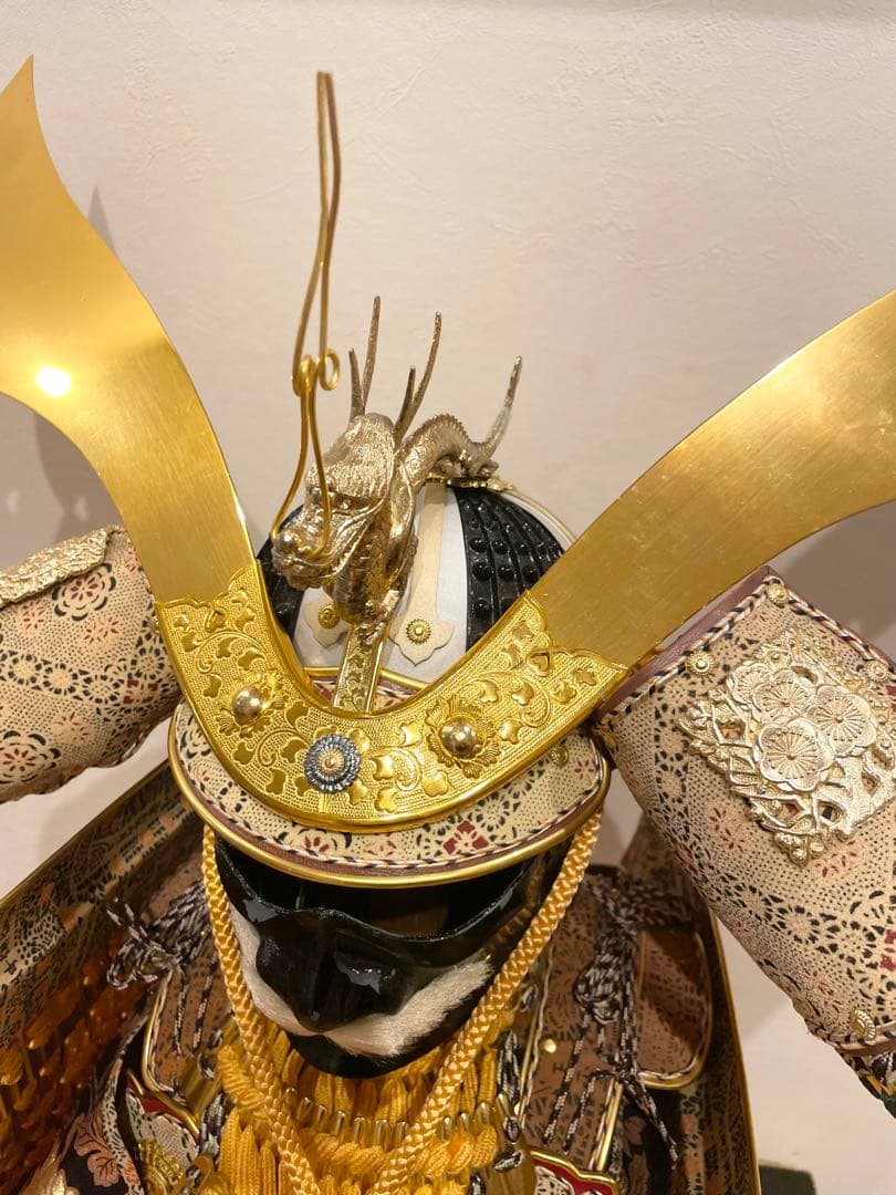 金小札緋威之大鎧 鎧兜 上原玉鳳 五月人形 昭和レトロ