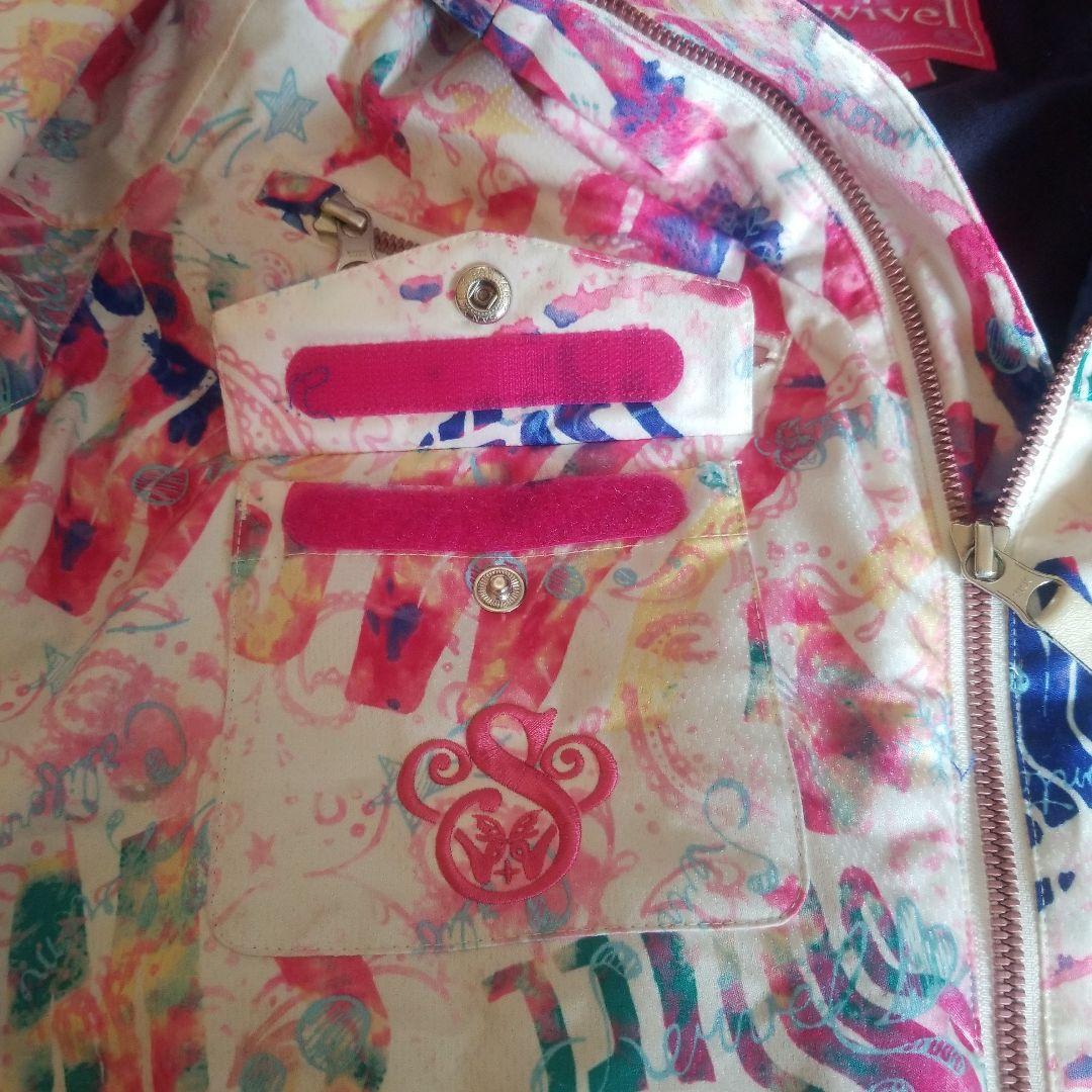 swivel♥ スノーボードウェア　ジャケット　スキーＬ　M　マルチカラー