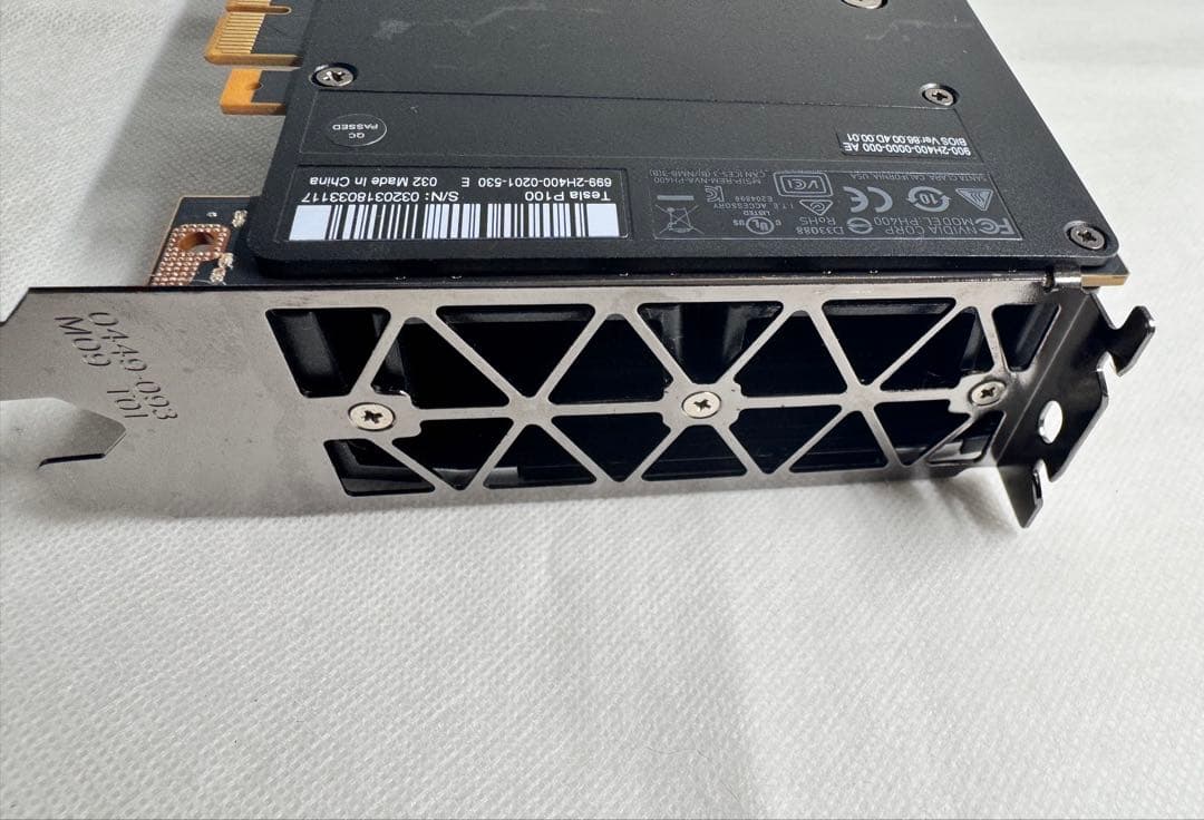 【作動保証】NVIDIA TESLA P100 16GB GPU 4枚セット