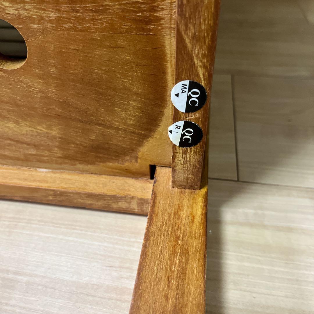 スキャンティークのスツールボックス　椅子チェア兼用目隠し収納家具