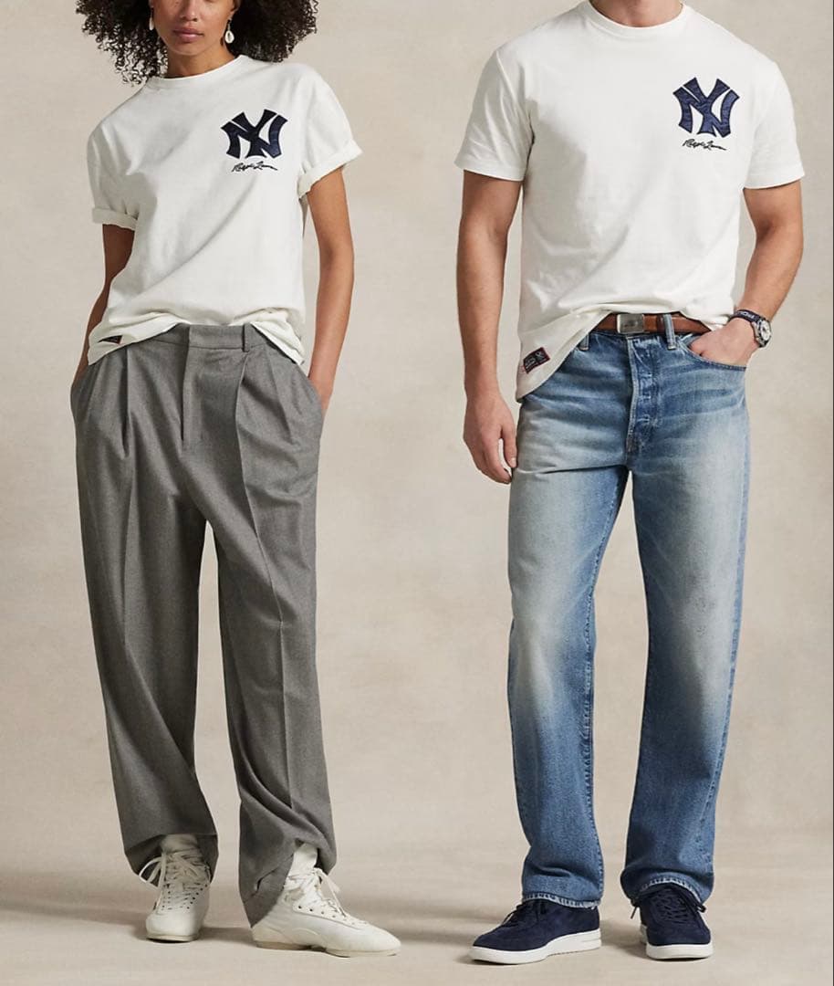 ポロラルフローレン NY NewYork Tシャツ L ヤンキース