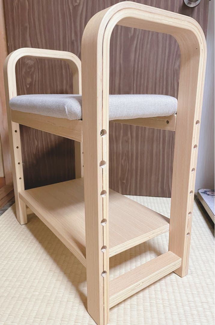 チェア ナチュラル 玄関椅子 収納 アイリスオーヤマ 木製 ベージュ スツール