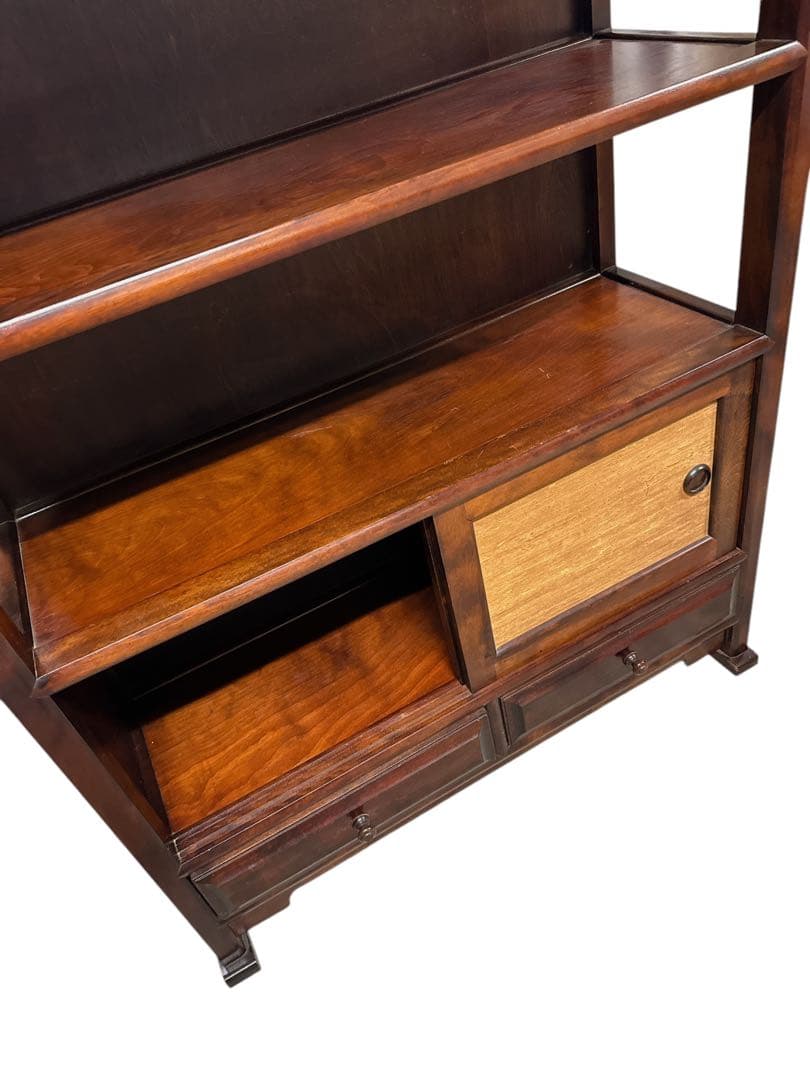 民芸家具 飾り棚 茶棚 キャビネット ミズメザクラ レトロ