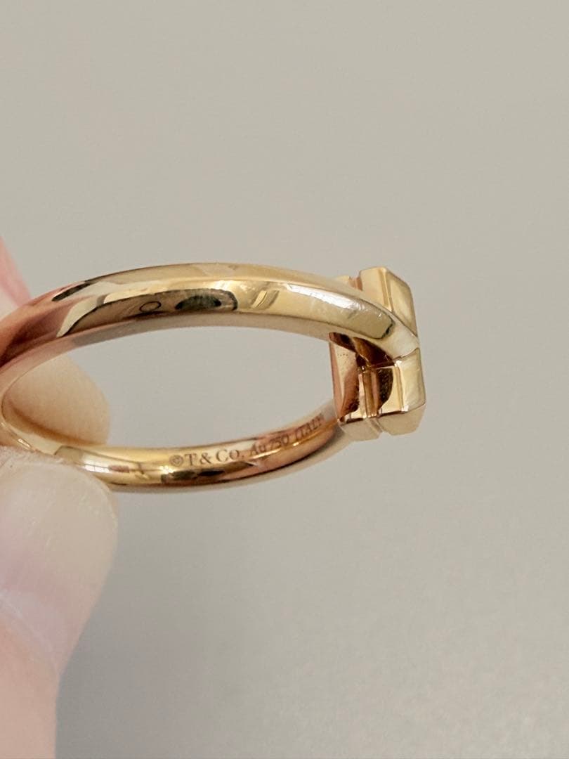 ティファニー T T ワンリング ダイヤモンド ローズゴールド13号