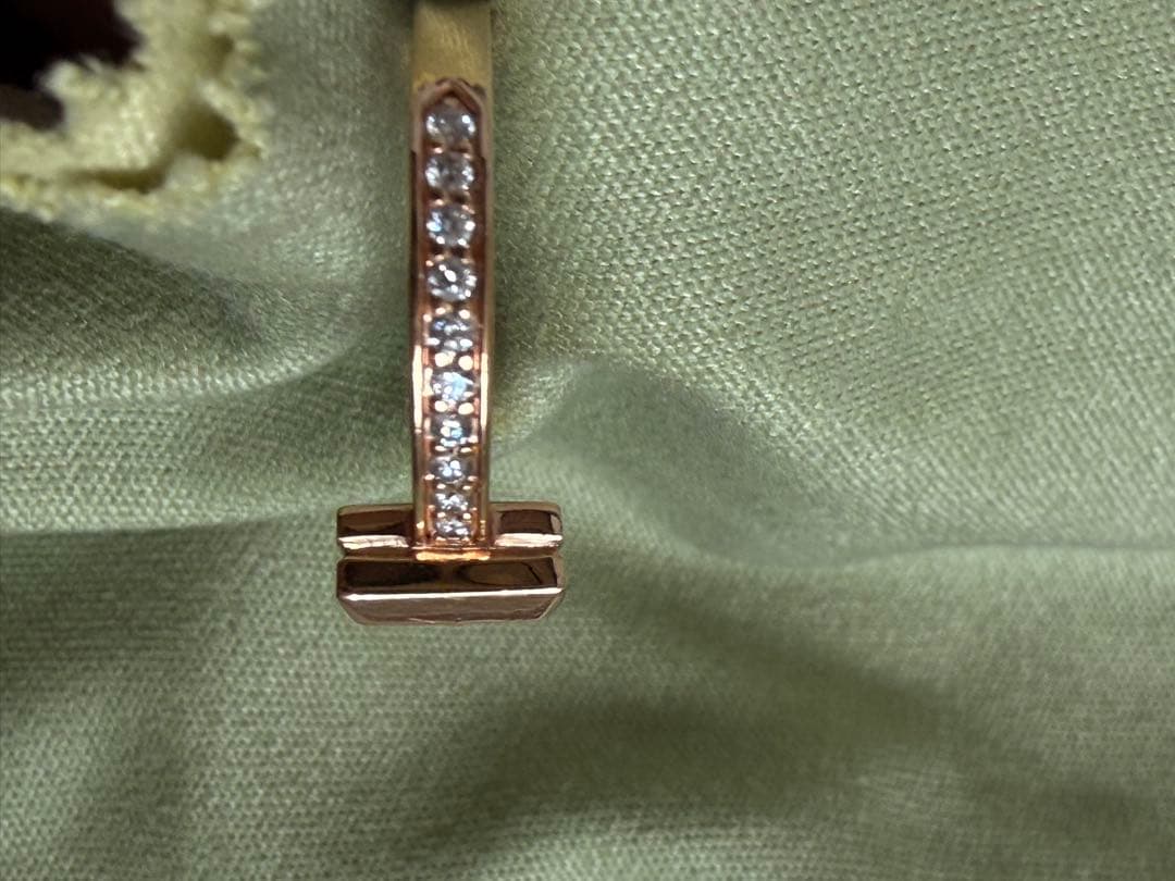 ティファニー T T ワンリング ダイヤモンド ローズゴールド13号