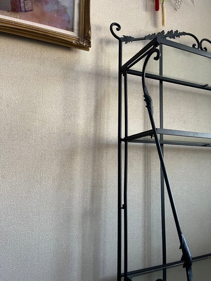 みすけ‼️アイアン ガラス シェルフ 店舗什器 インテリア