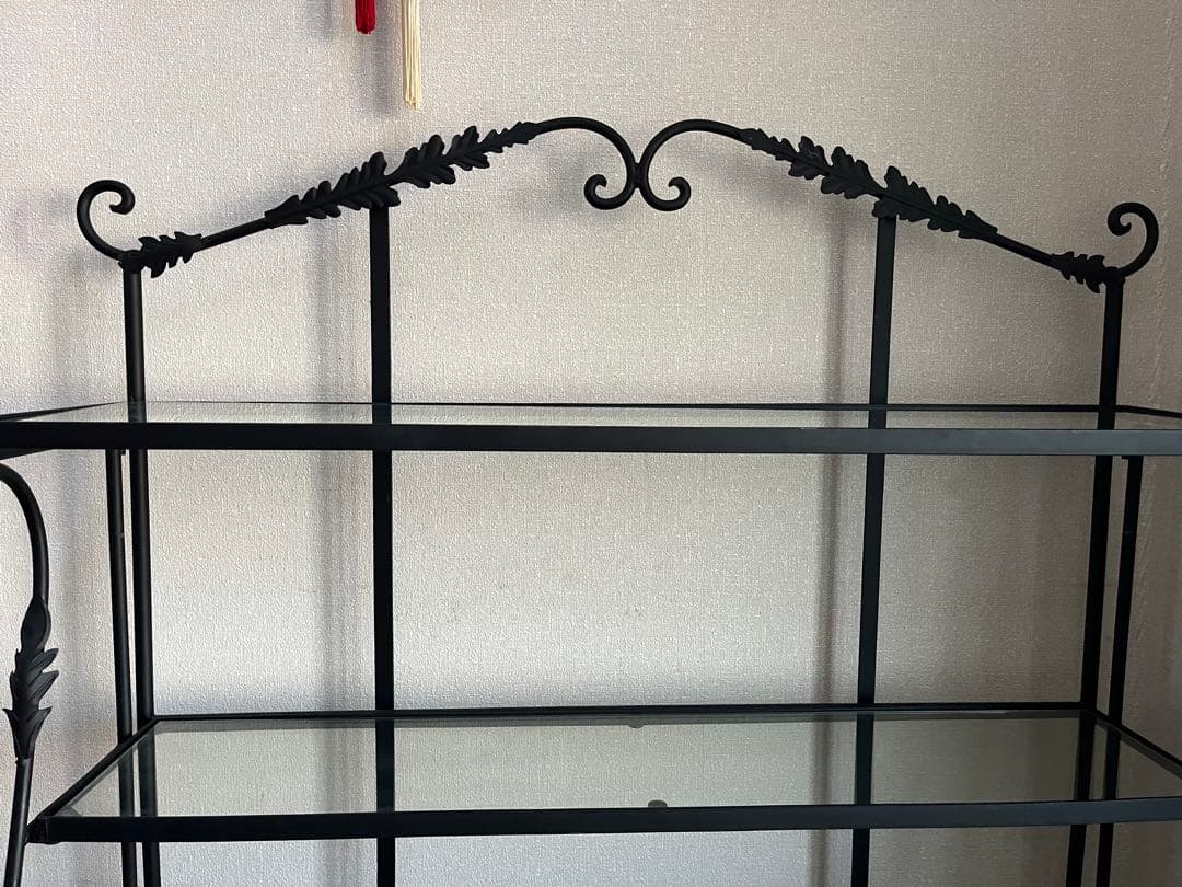 みすけ‼️アイアン ガラス シェルフ 店舗什器 インテリア