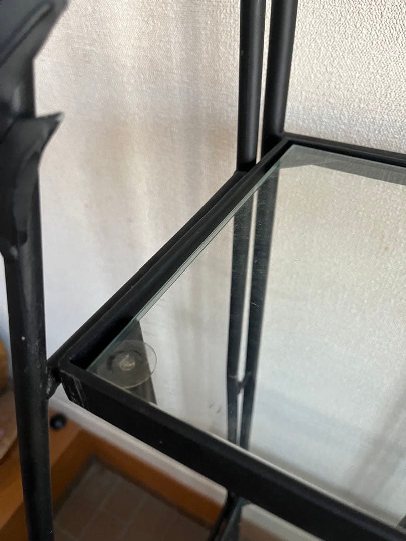 みすけ‼️アイアン ガラス シェルフ 店舗什器 インテリア
