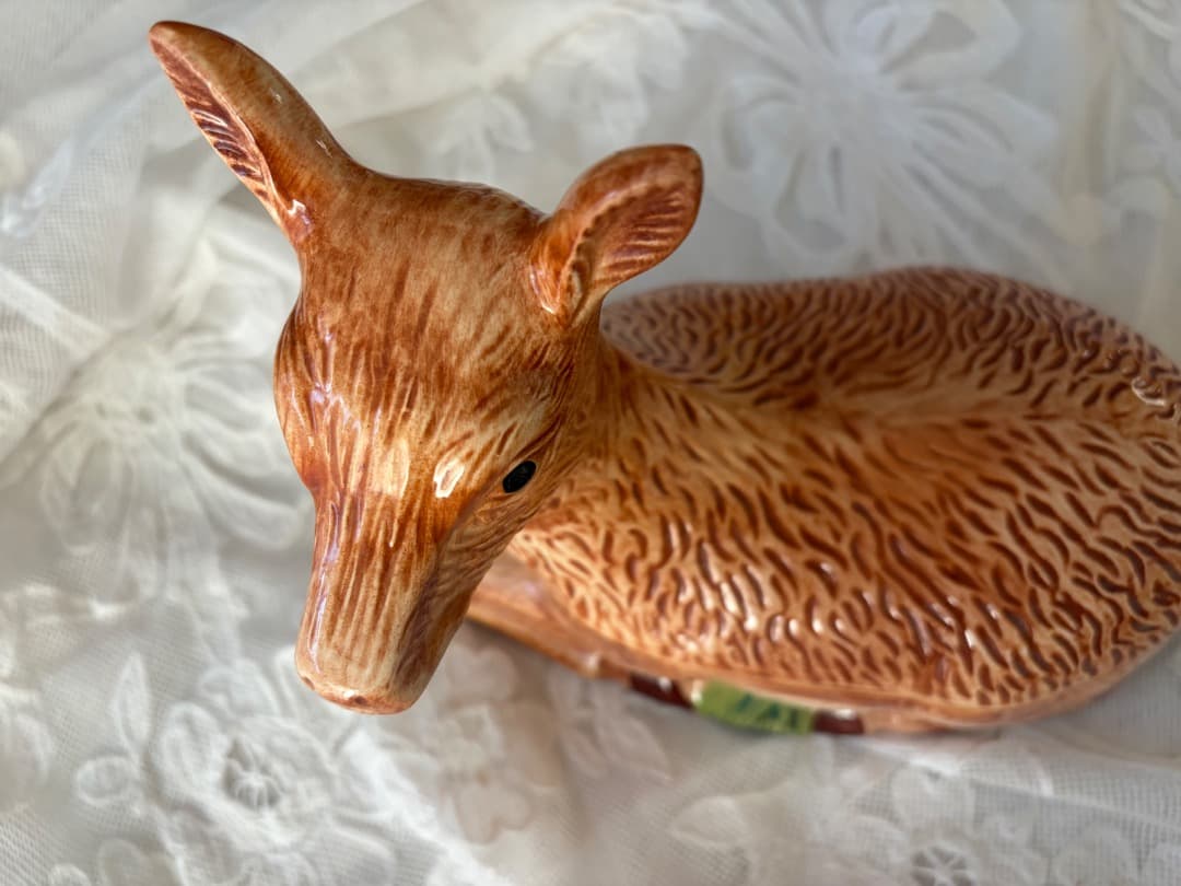 専用　美品フランスアンティーク　鹿　テリーヌポット　Michel Caugant