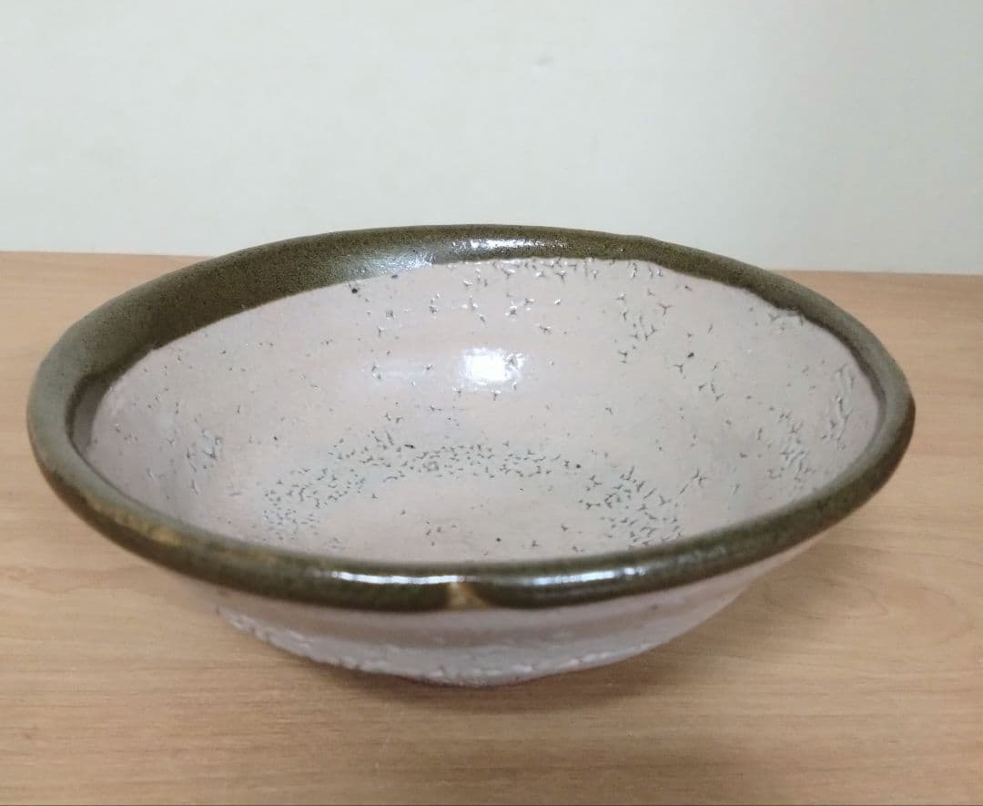 人間国宝　濱田庄司作　縁黒茶盌　共箱付