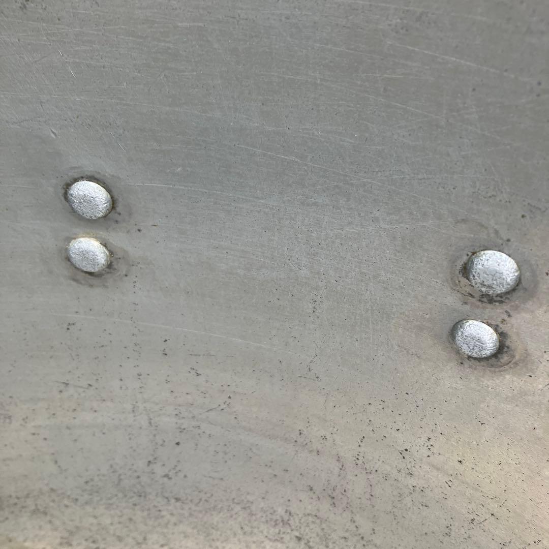 業務用　大型アルミ製　大容量　寸胴鍋　持ち手付き　内径約48cm　分厚いアルミ製