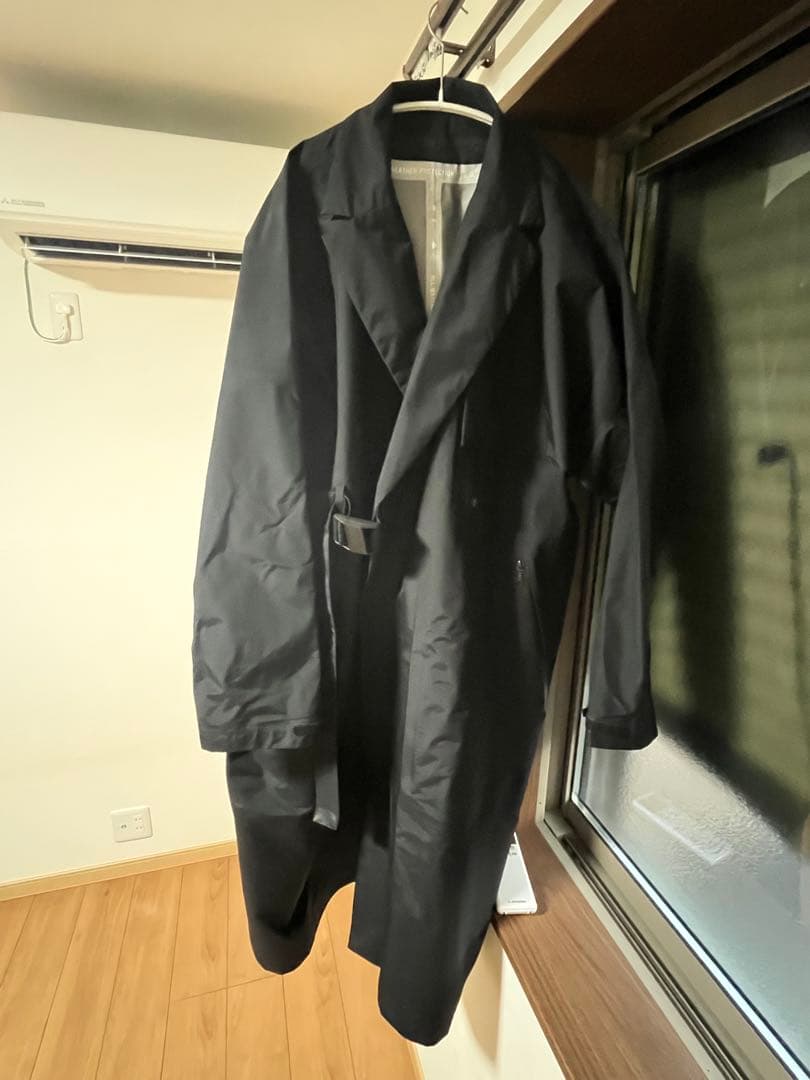 F/CE 2way wrap double breasted コート ブラック