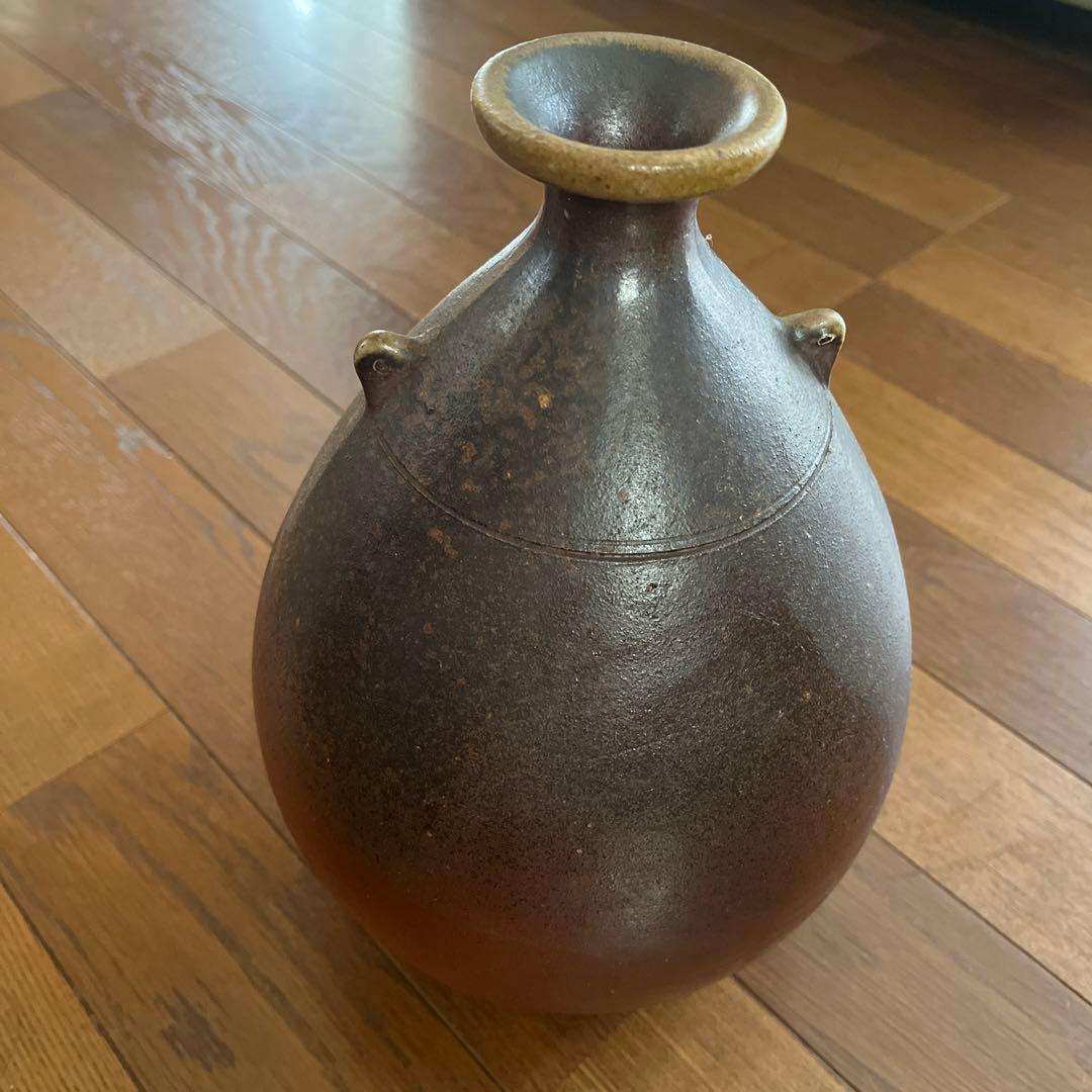 未使用　備前焼　作家もの　壺　花瓶　エコメルカリ便