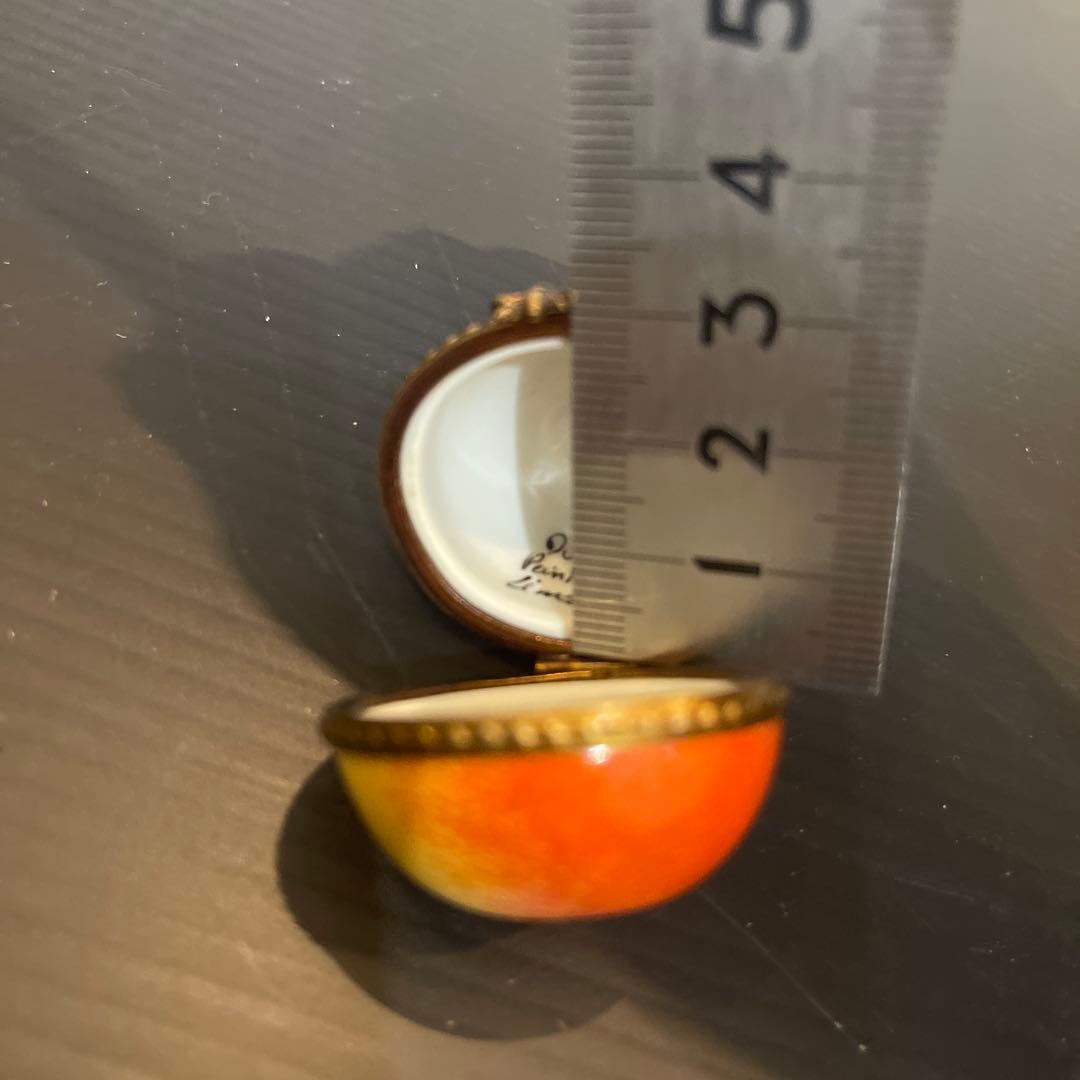 フランス　リモージュ　ピルケース 手描きDubarry ヴィンテー