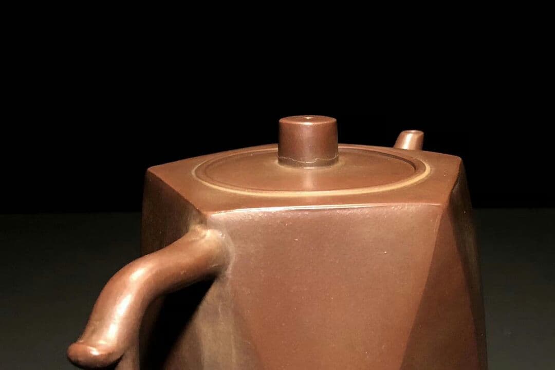 「菱方壺」 楊彭年  清代 紫泥急須   紫砂壷  茶壷 古玩 茶道具 煎茶道具
