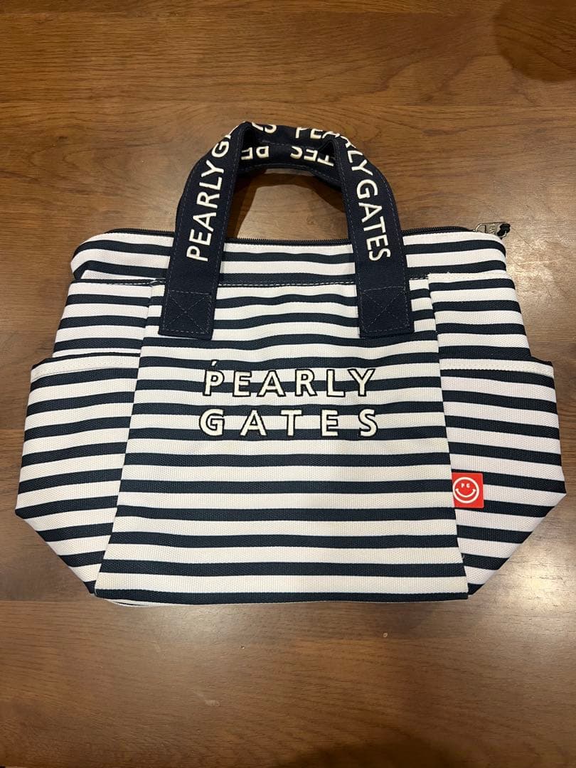 ★ 美品 PEARLY GATES パーリーゲイツ ストライプ カートバッグ ★