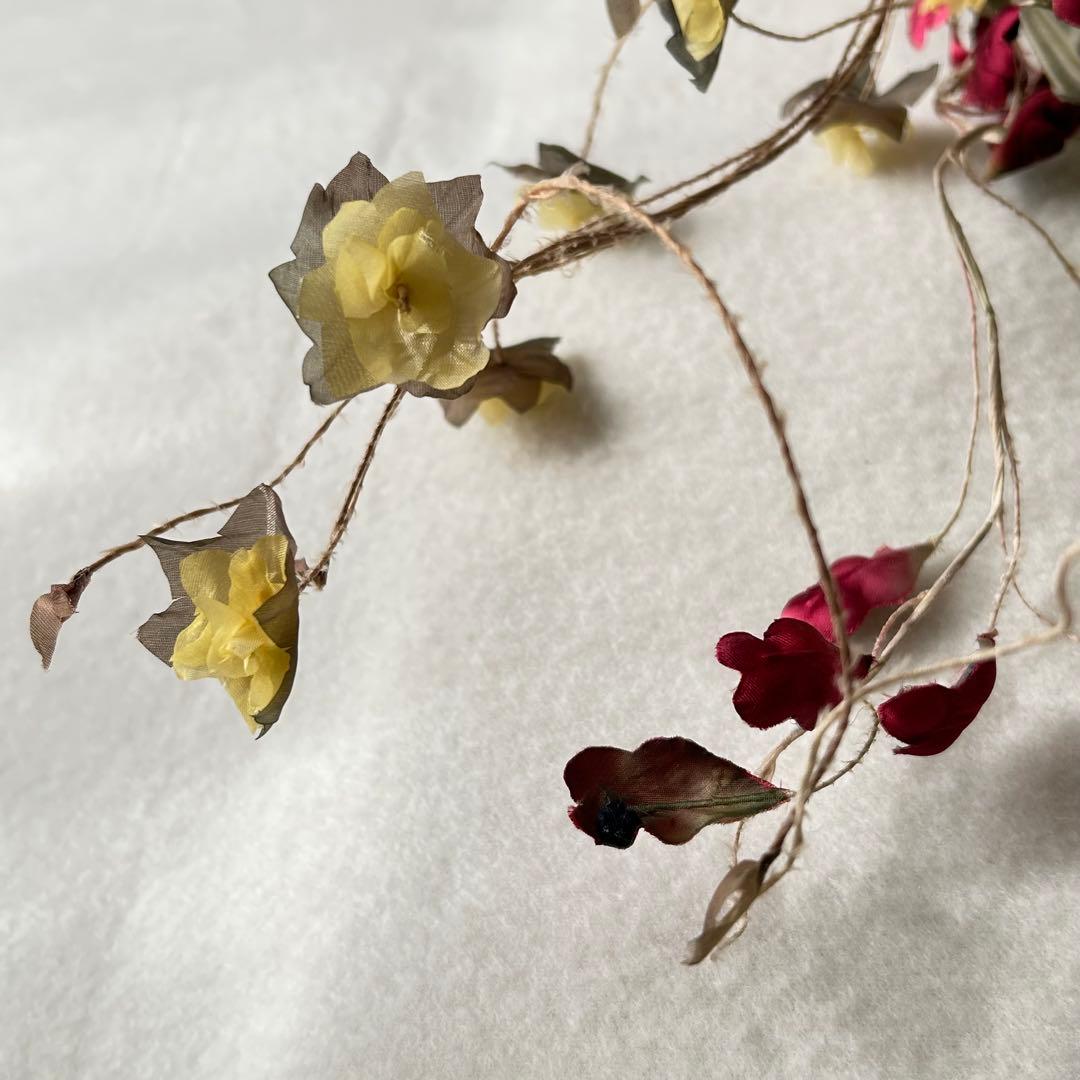 【染め布花】布染め花いろいろ　花束　リース　コサージュ　インテリア素材