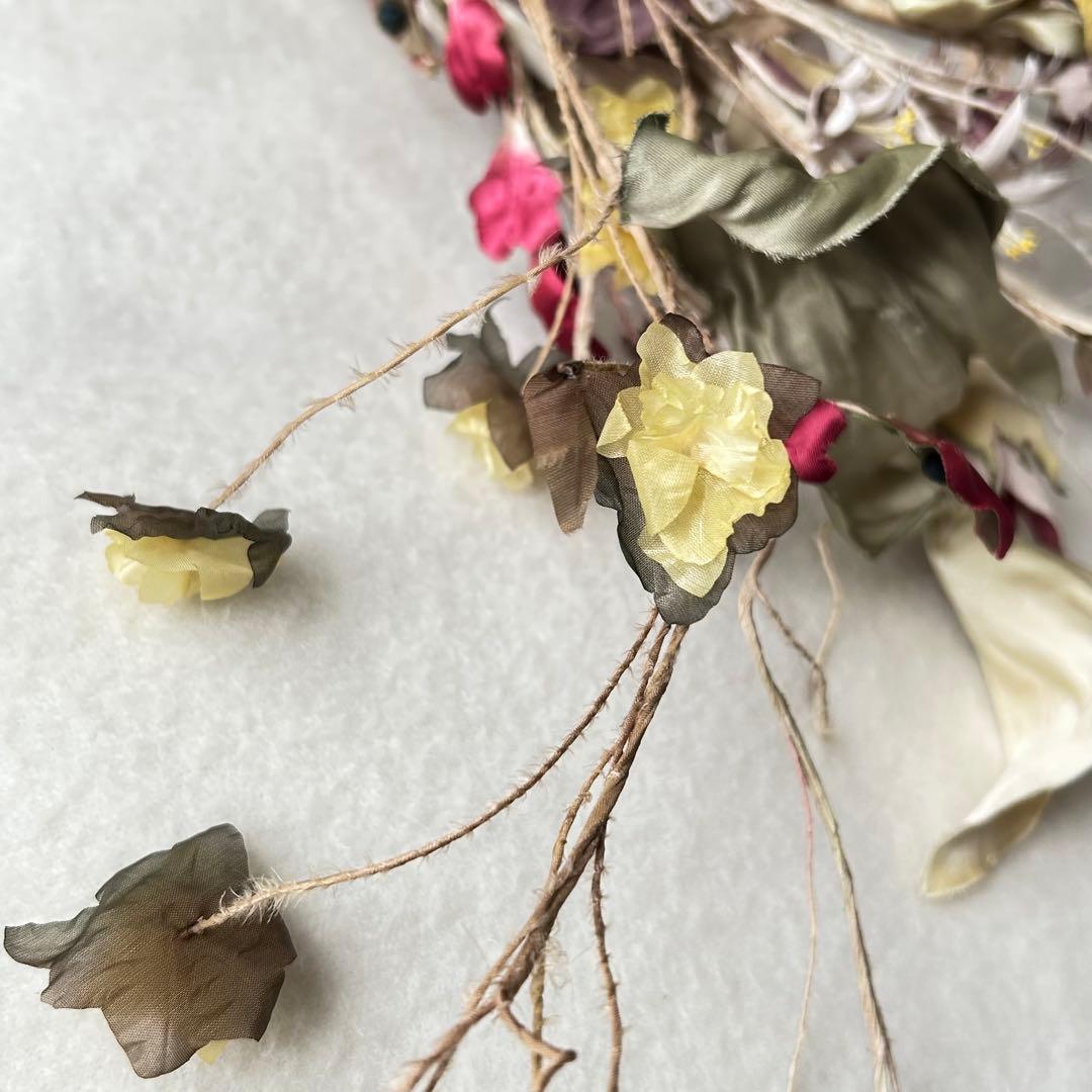 【染め布花】布染め花いろいろ　花束　リース　コサージュ　インテリア素材