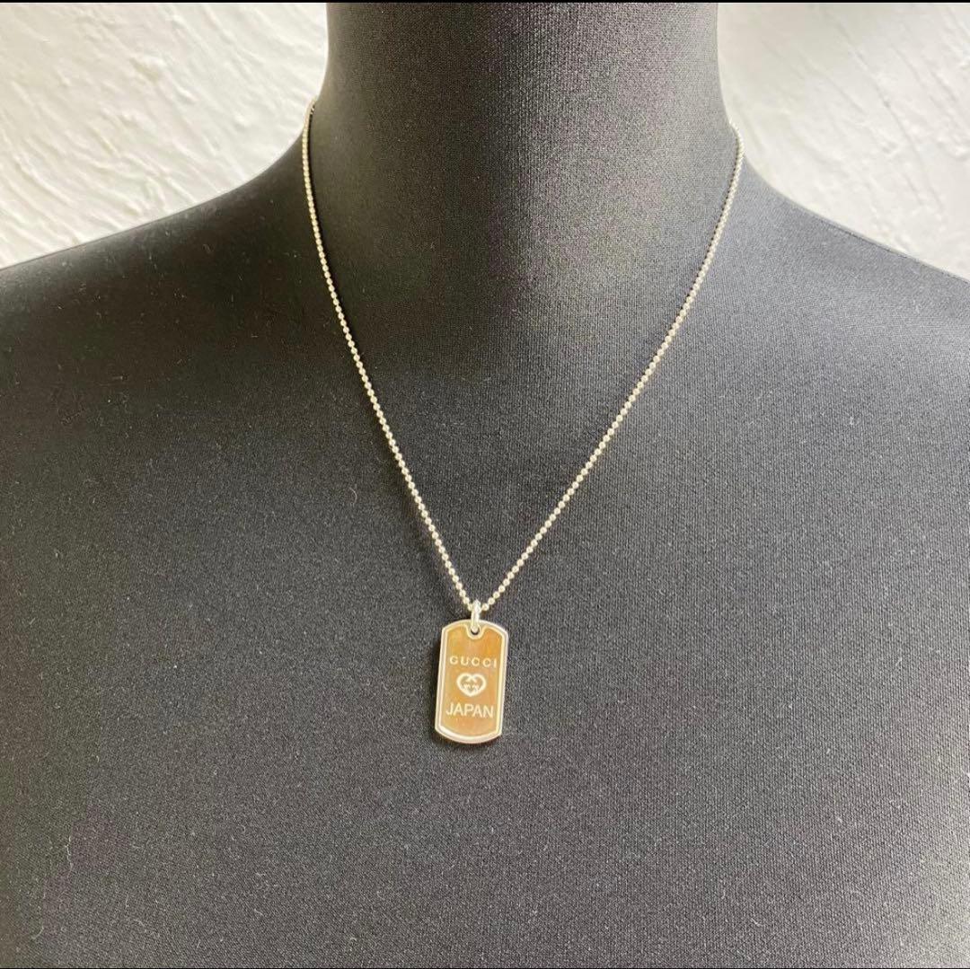 GUCCI 925 プレートネックレス
