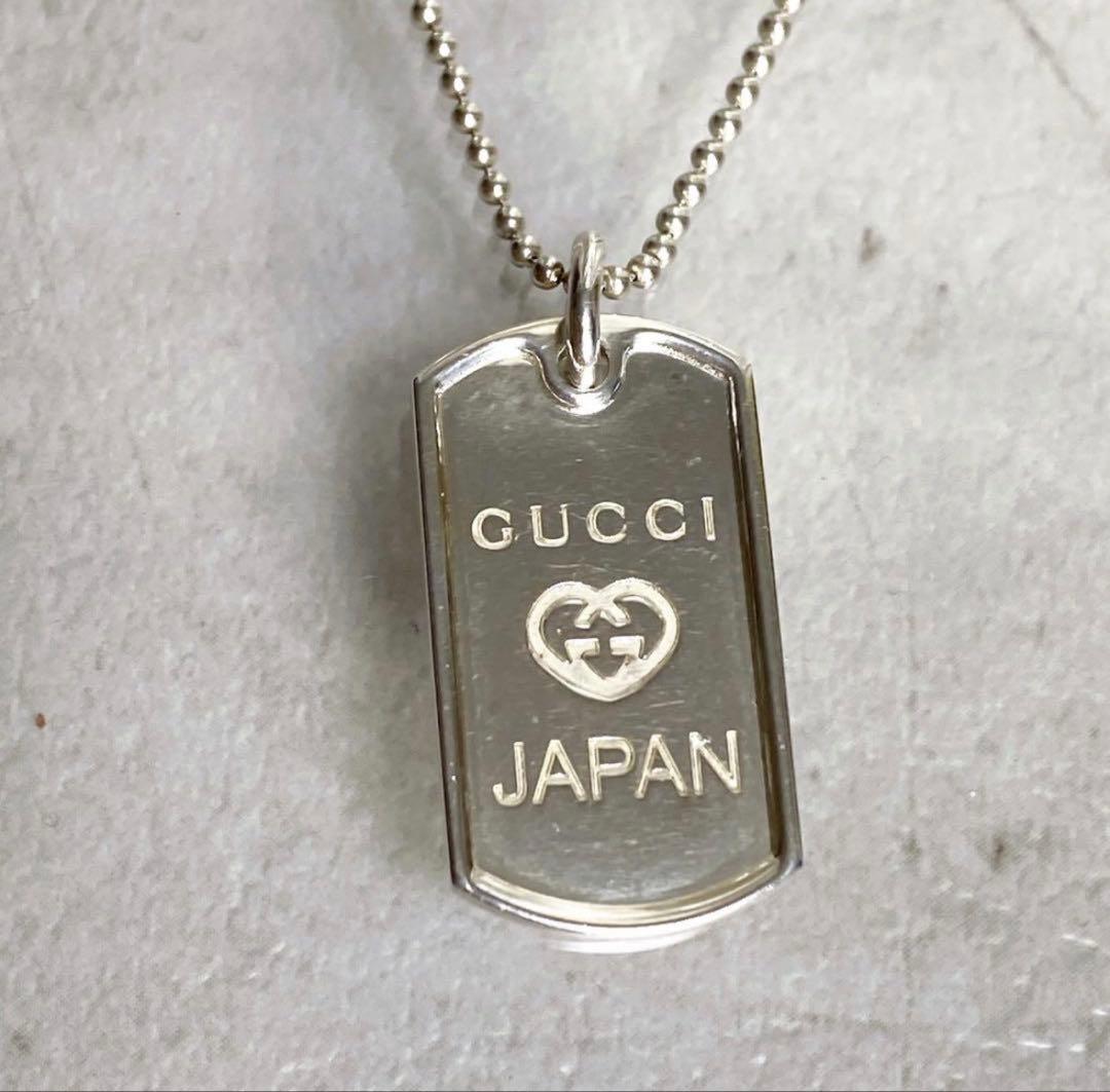 GUCCI 925 プレートネックレス