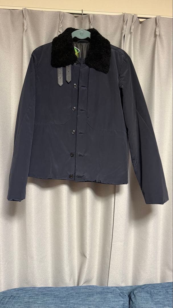 Paul Smith ネイビー ムートン襟ジャケット