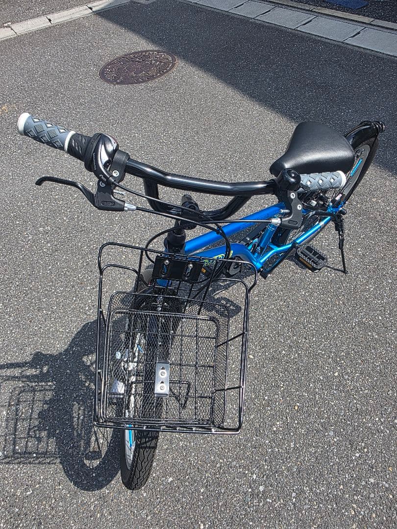 【美品】あさひ　ドライドビート　22インチ　ブルー　外装6段変速