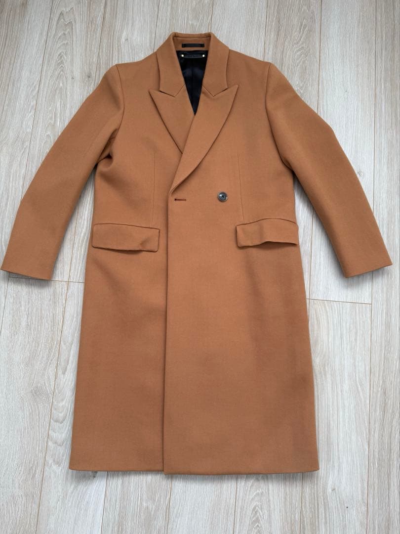 新品　Paul Smith キャメル ダブルブレスト チェスターコート　サイズs