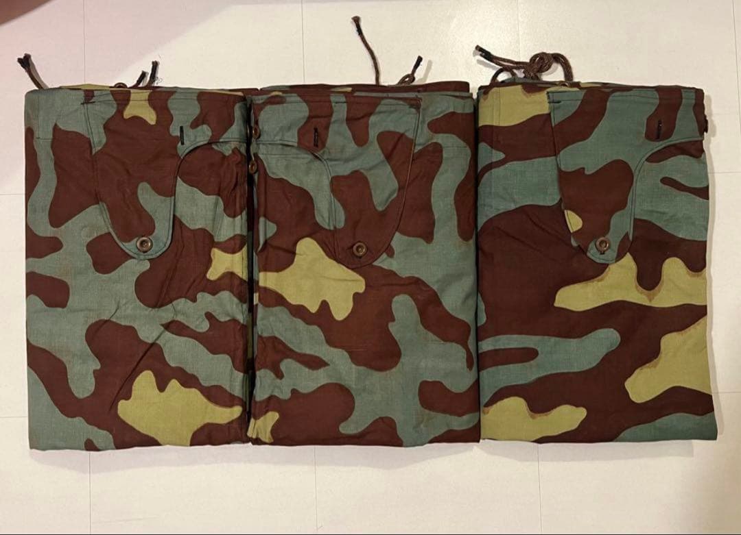 【最終値下】イタリア軍幕　サンマルコ迷彩　ポンチョテント　3枚セット