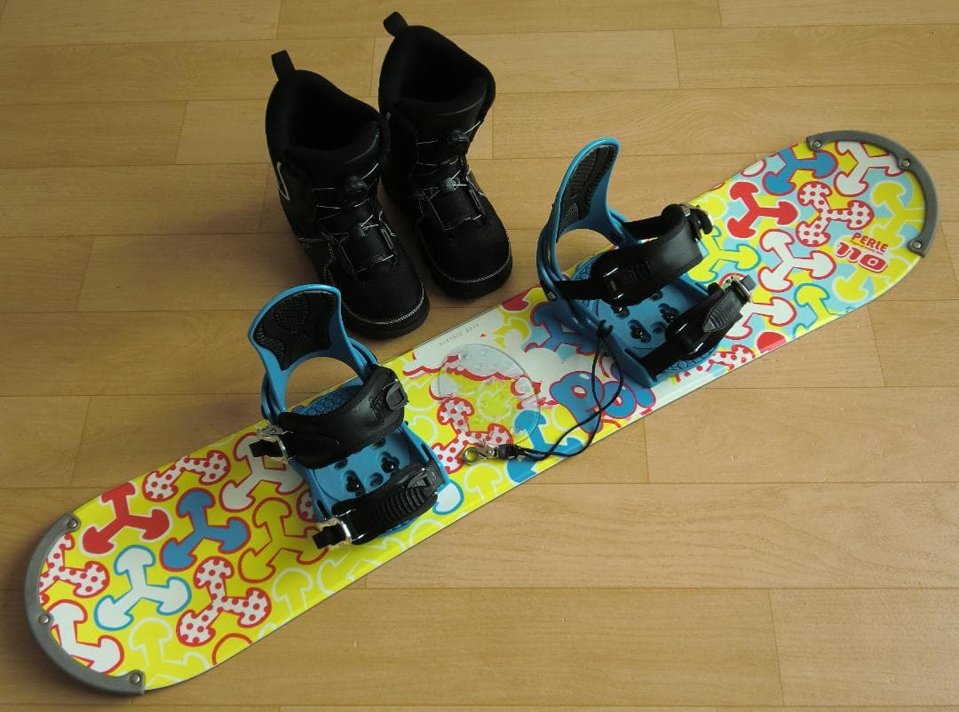 ■1月限定■送料無料■PERLE子供用スノボセット■110/21-22■WAX■