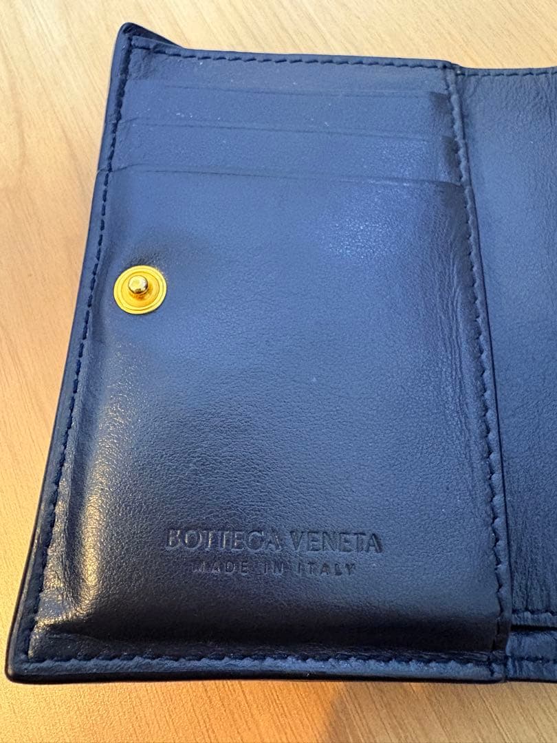 ボッテガヴェネタ　スモール イントレチャート 二つ折りファスナーウォレット