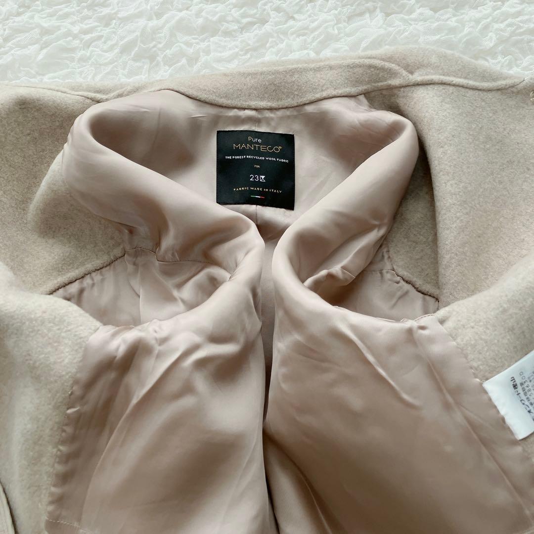 23区　24AW MANTECOPureリバー ロングコート　38 ベージュ