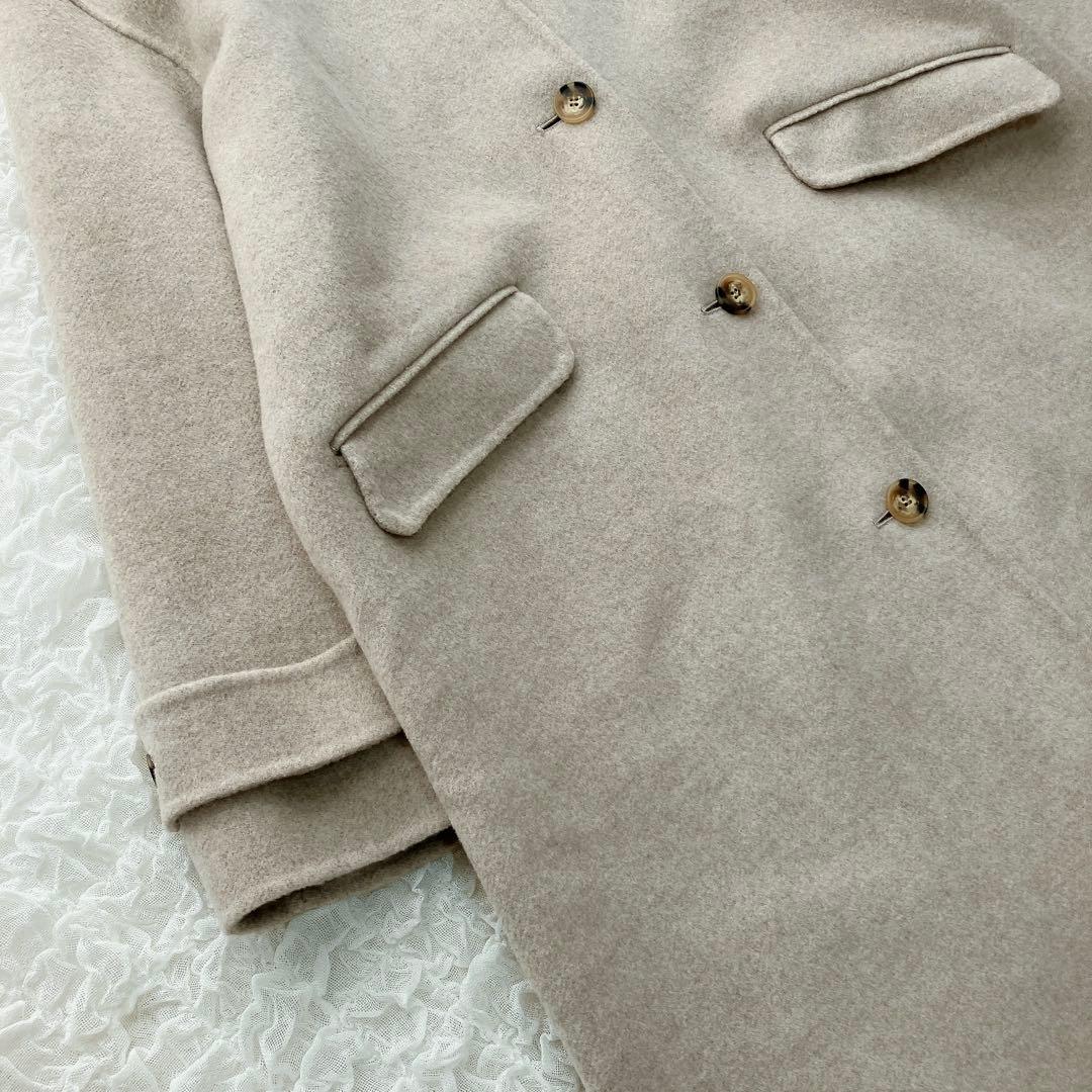 23区　24AW MANTECOPureリバー ロングコート　38 ベージュ