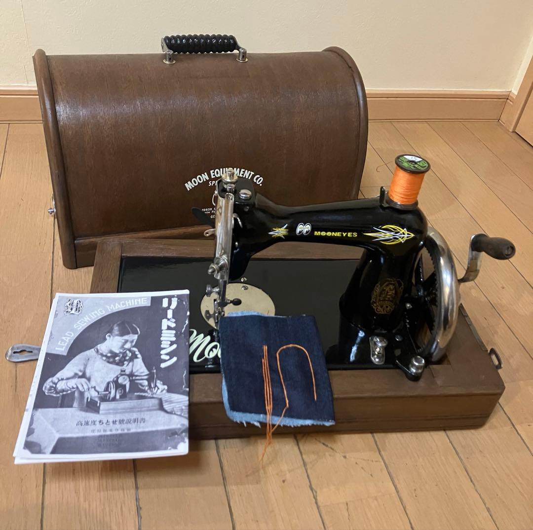 LEADチェーンステッチ・ミシン★整備・調整機★実働単環ミシン★昭和レトロ・骨董