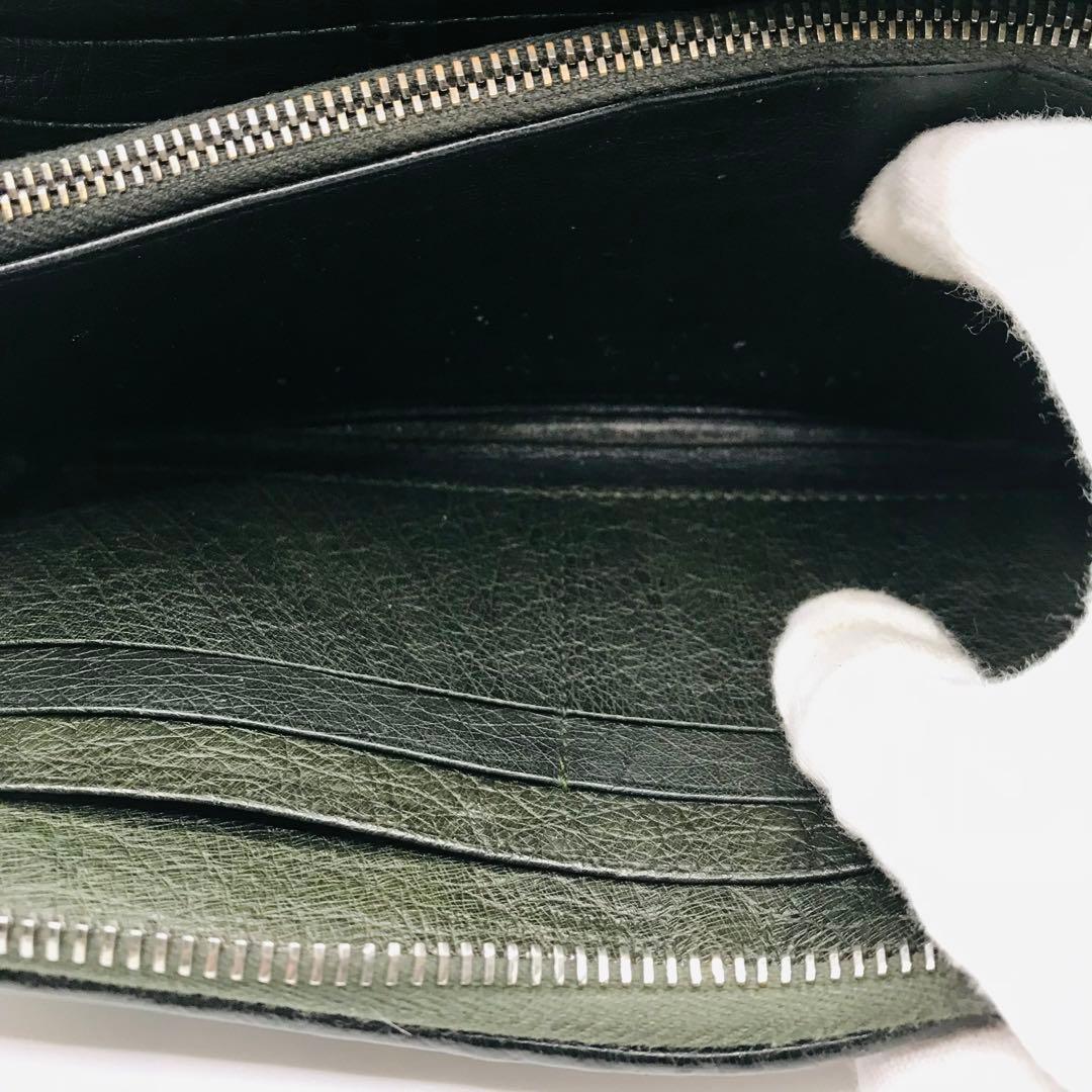 極美品✨BOTTEGA VENETA オーストリッチ イントレチャート 長財布