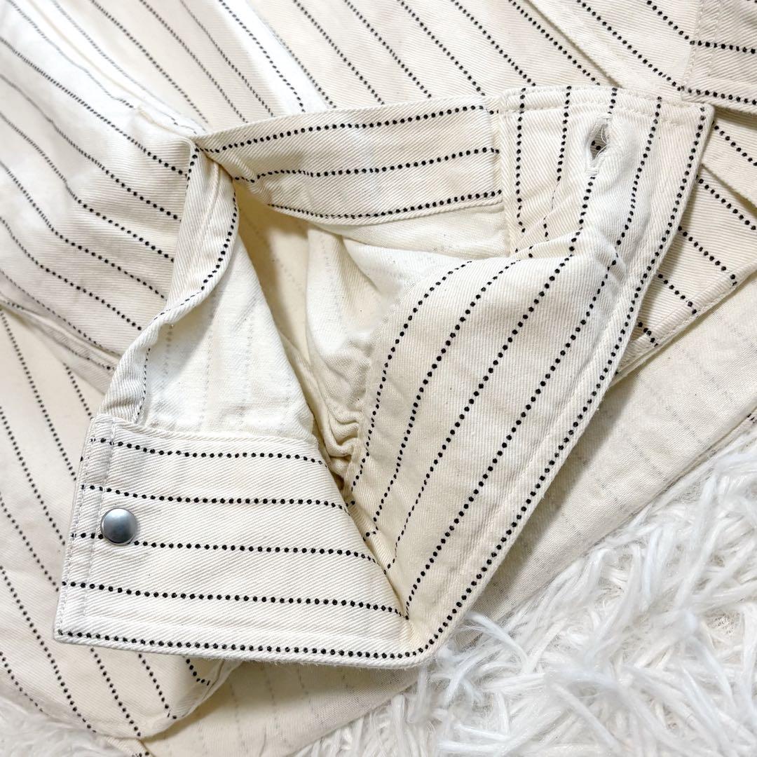 美品 SUGAR CANE ワークシャツ ウォバッシュ ホワイト サイズL相当