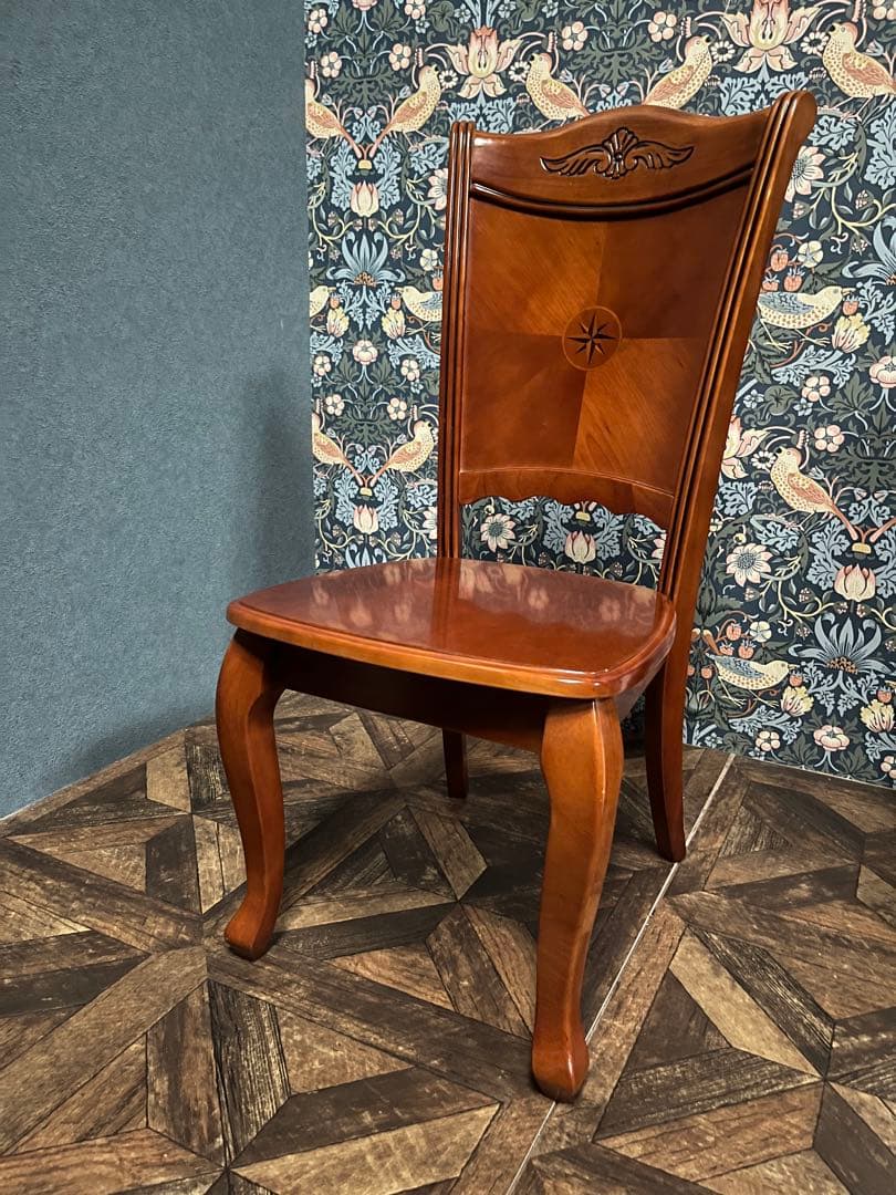 ダイニングチェア 椅子 猫脚 インテリア アンティーク 木製 ビンテージ