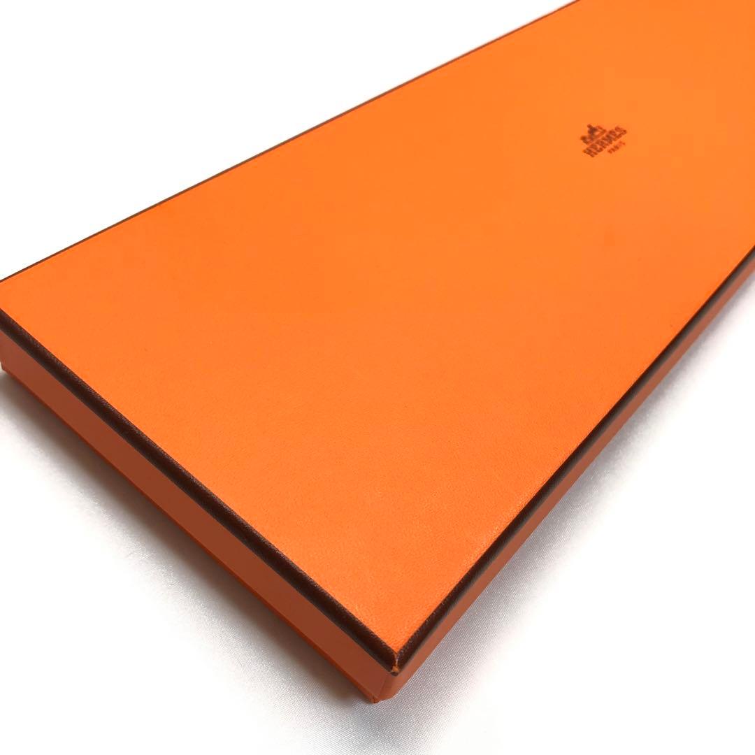 美品✨　HERMES エルメス ネクタイ H柄　ブルー系　最高級　シルク　箱付き