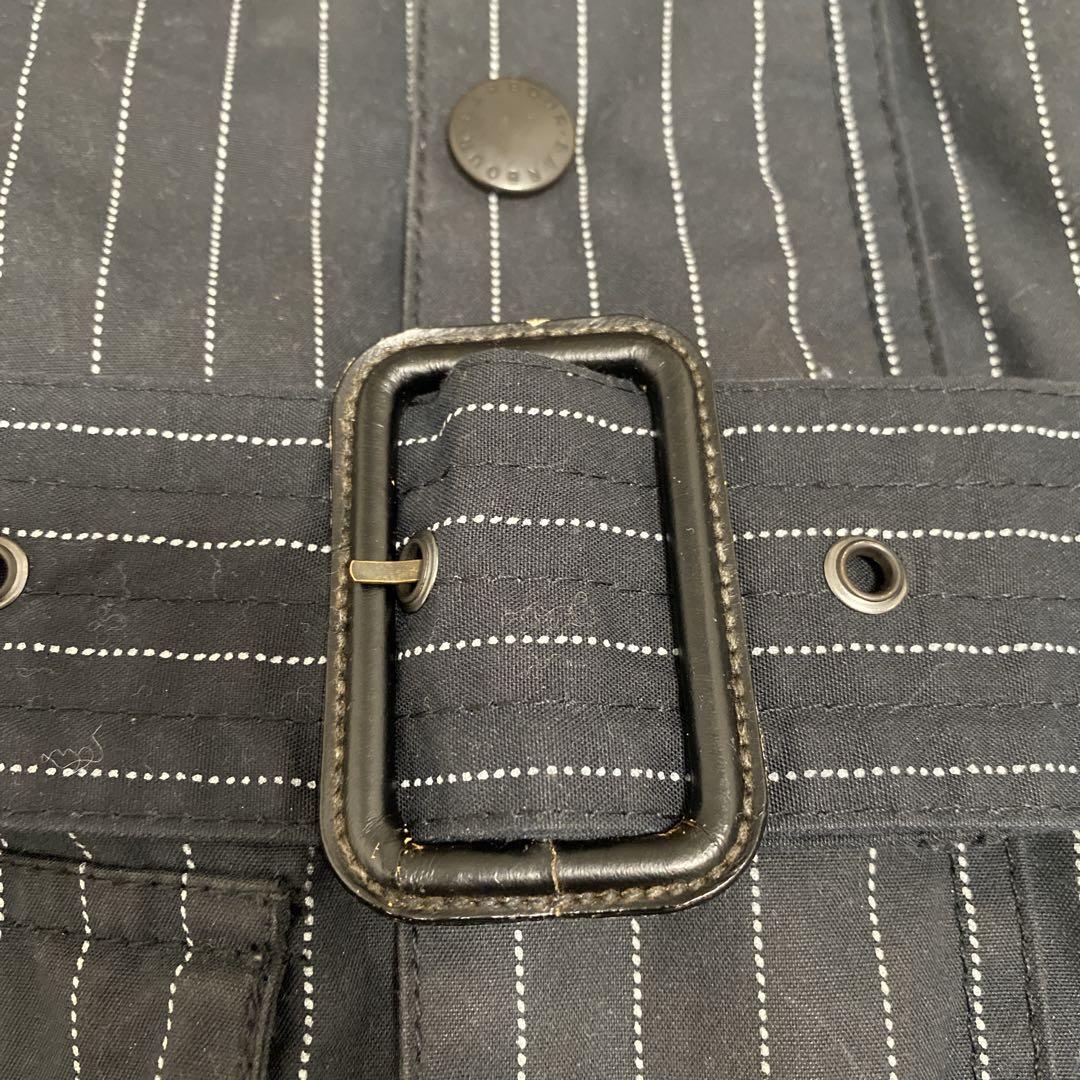 バブアー シップス別注 ピンストライプ オイルド モーターサイクル ジャケット