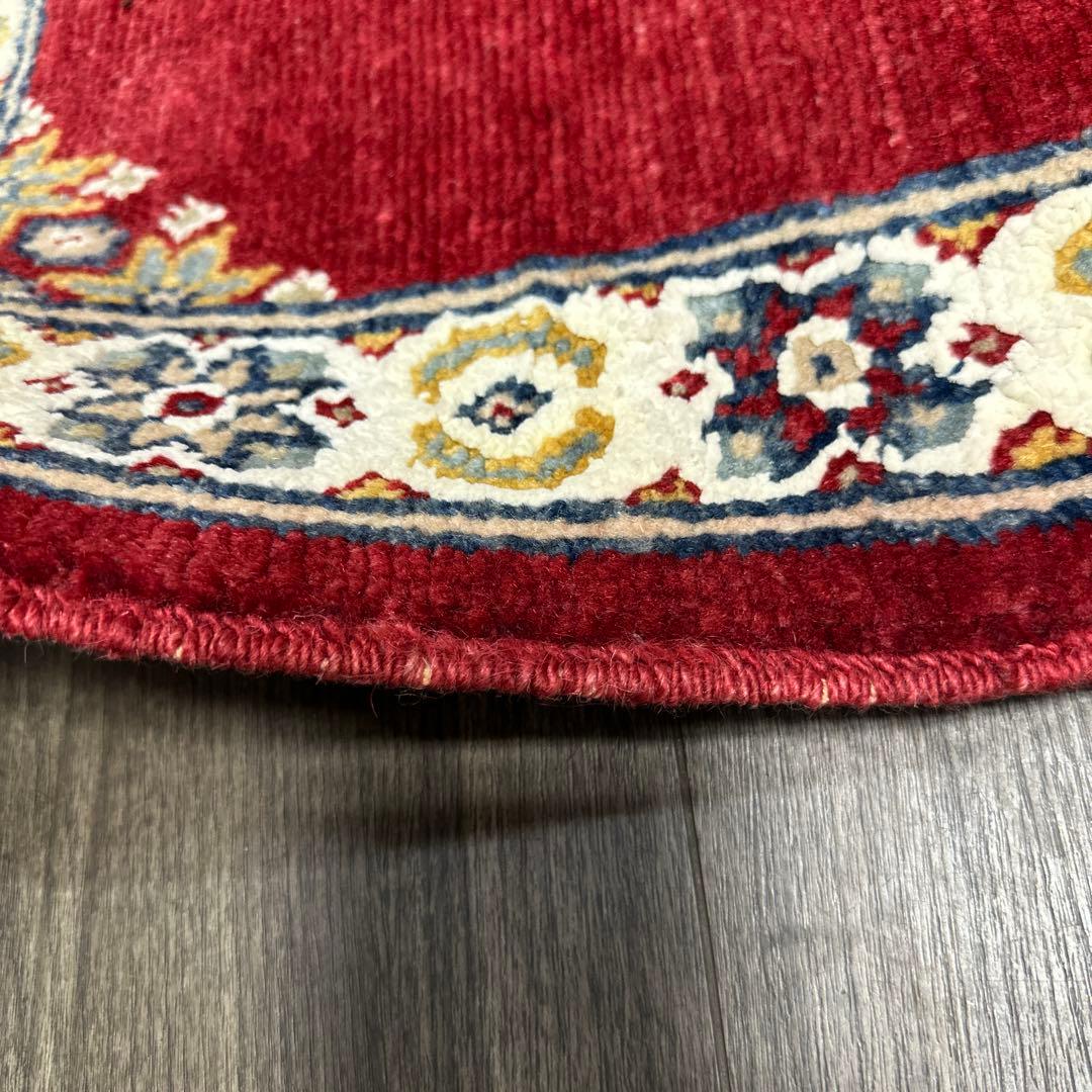 64x64cmトライバルラグギャッベ絨毯　とてもファインウール　アフガン絨毯