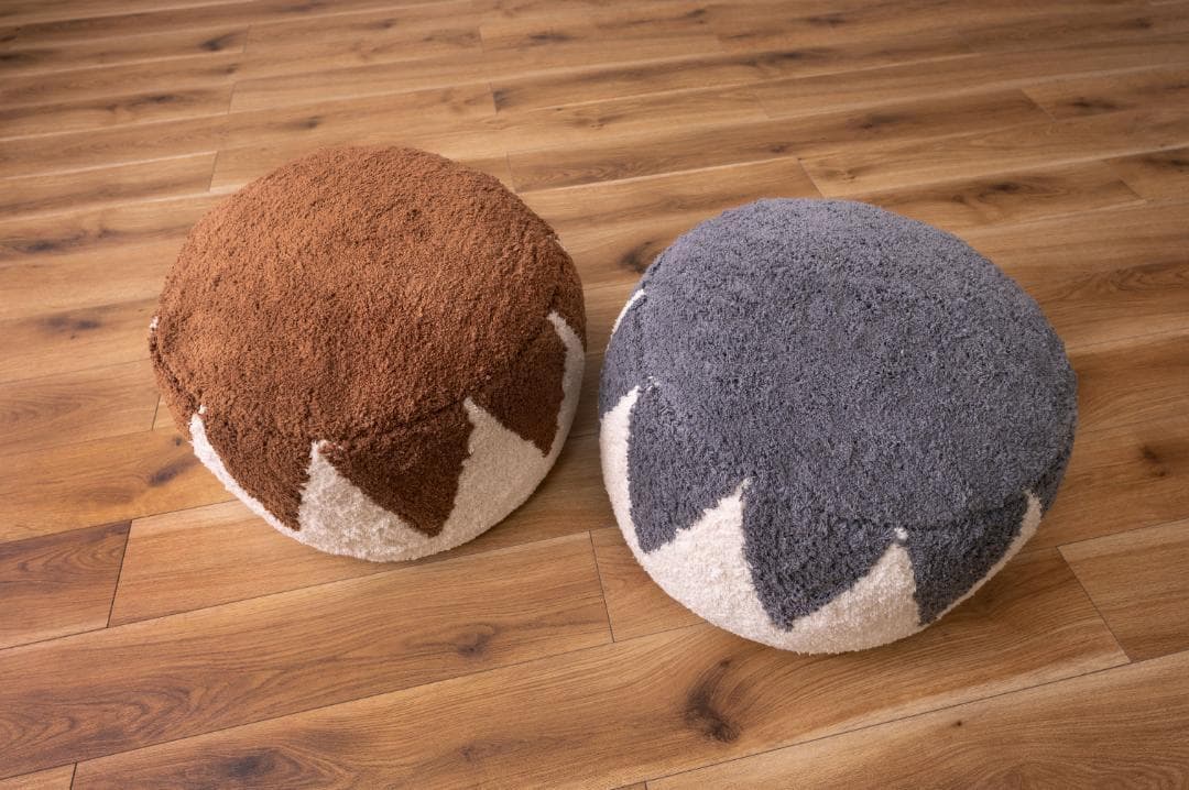 オットマン 椅子 北欧 コットン 大きめ ブラウン FAB-001 N02